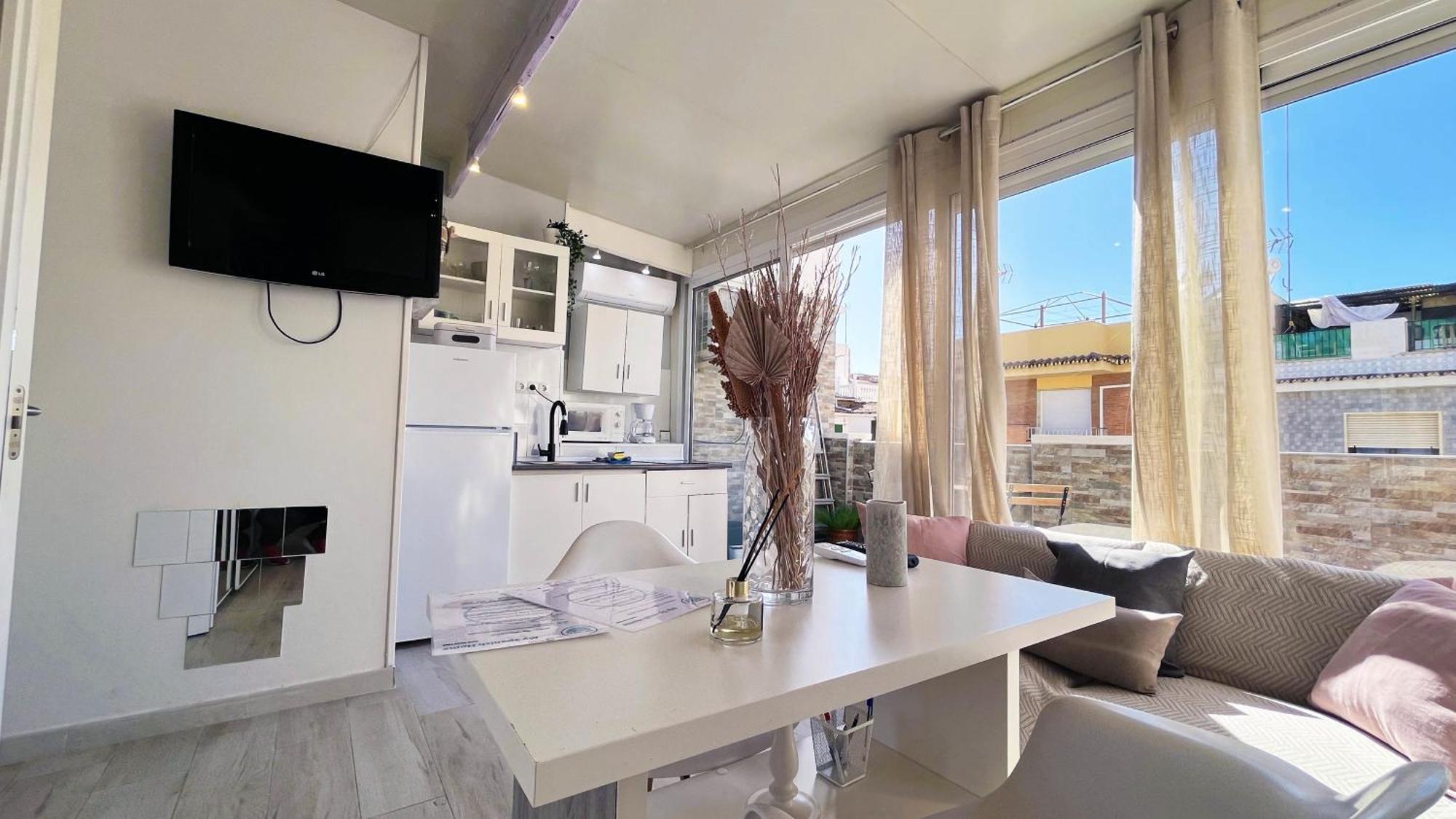 Ferienwohnung A 5 Minutos De La Playa Con Terraza En Málaga Exterior foto