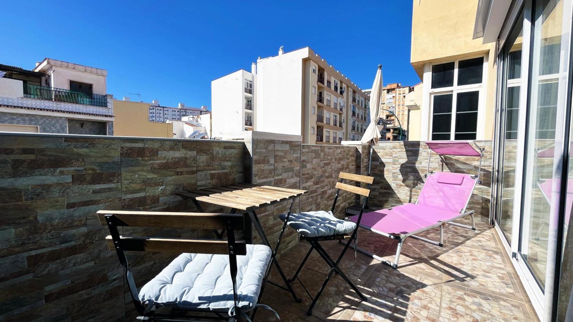 Ferienwohnung A 5 Minutos De La Playa Con Terraza En Málaga Exterior foto
